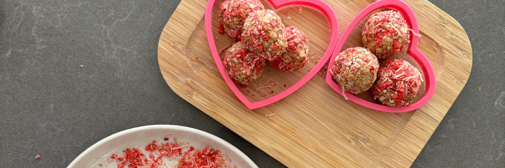 Strawberry & Coconut Protein Balls